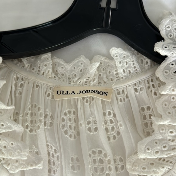 Ulla Johnson Gianna eyelet midi dress with tie waist. Excellent condition. Sz 4 - Picture 10 of 14